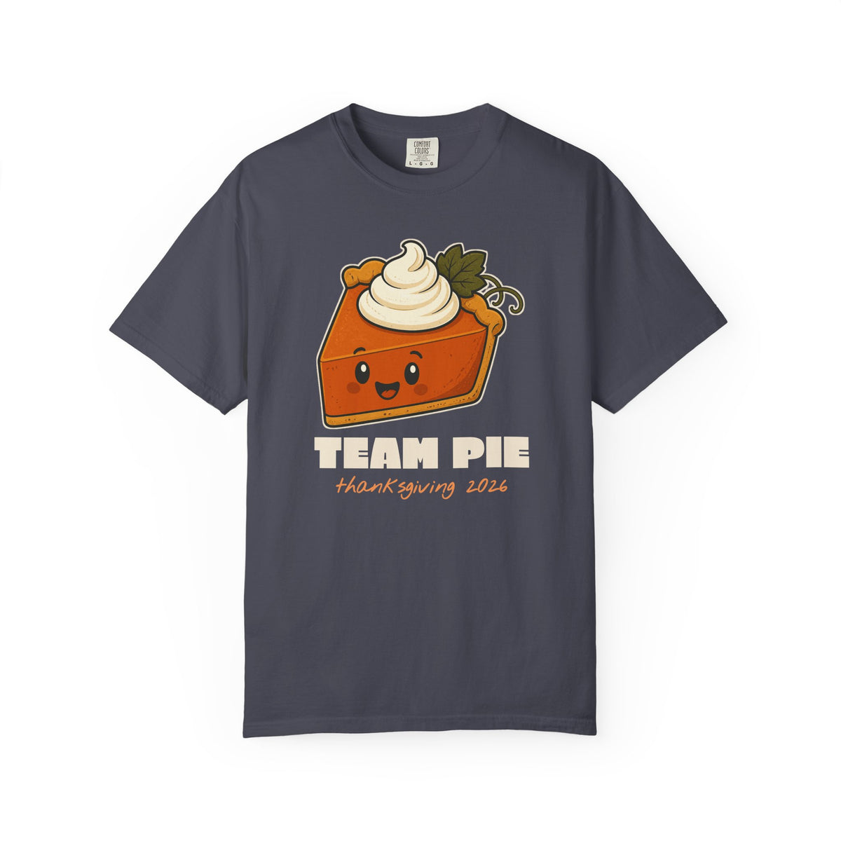 Team Pie Thanksgiving Family Matching Comfort Colors Tee, Funny Thanksgiving Shirt