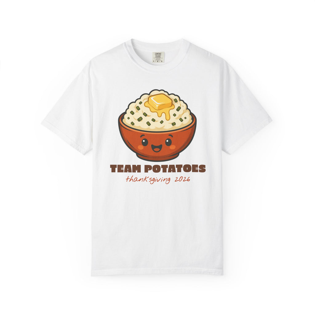 Team Potatoes Thanksgiving Family Matching Comfort Colors Tee, Funny Thanksgiving Shirt