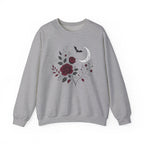 Gothic Rose Moon Halloween Sweatshirt