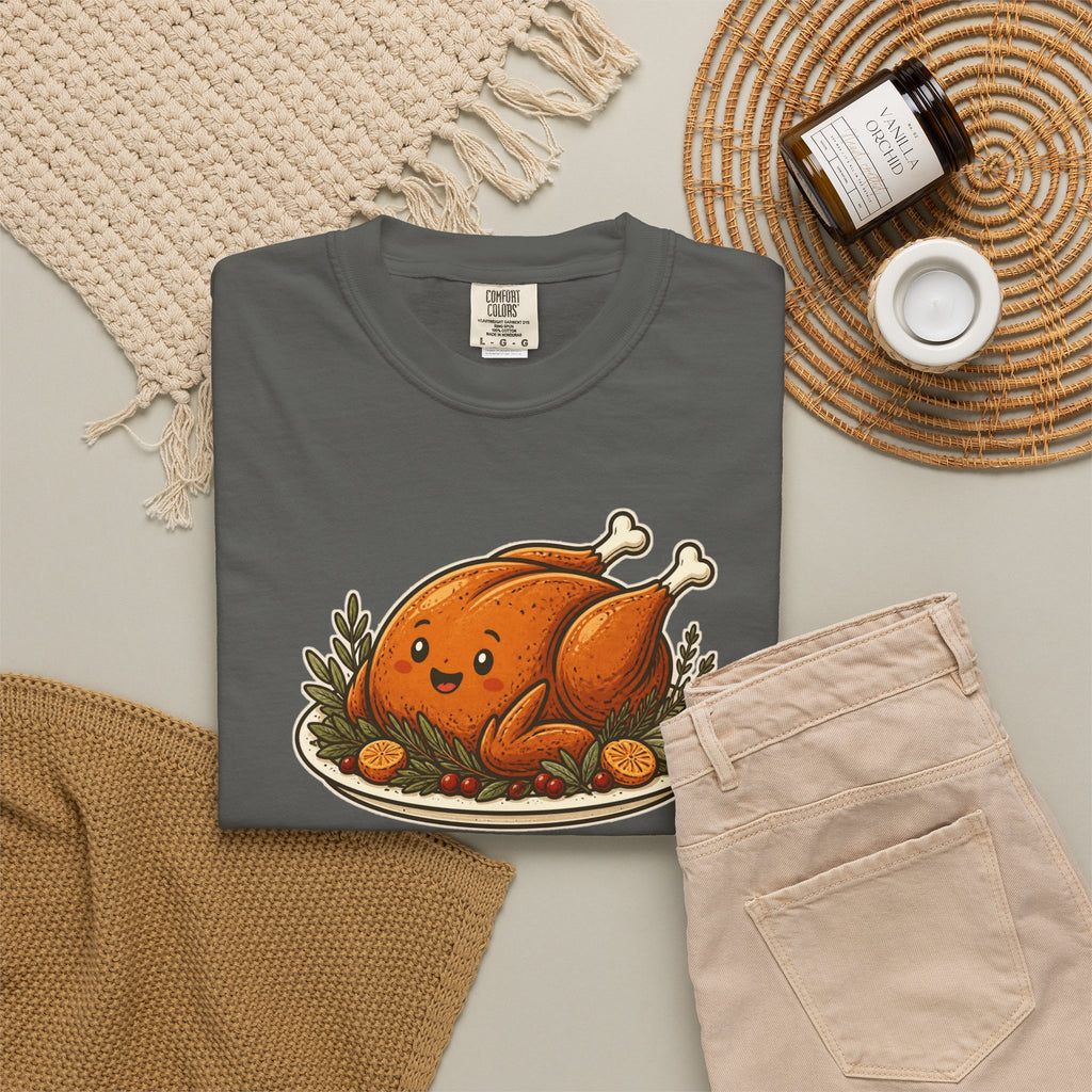 Team Turkey Thanksgiving Family Matching Comfort Colors Tee, Funny Thanksgiving Shirt