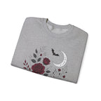 Gothic Rose Moon Halloween Sweatshirt