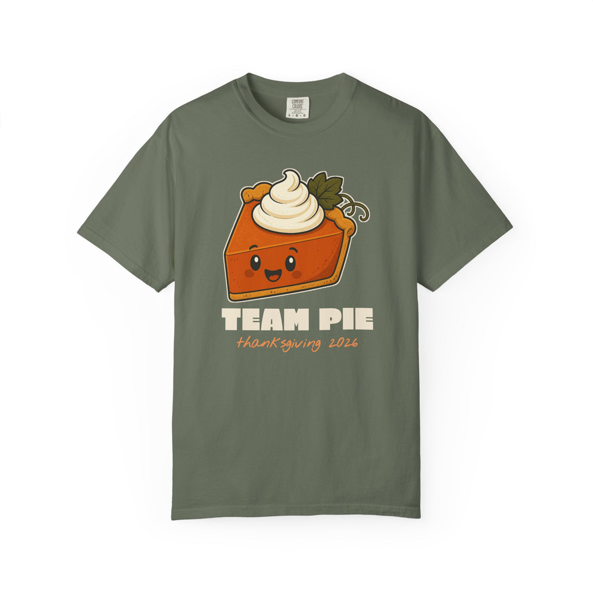 Team Pie Thanksgiving Family Matching Comfort Colors Tee, Funny Thanksgiving Shirt
