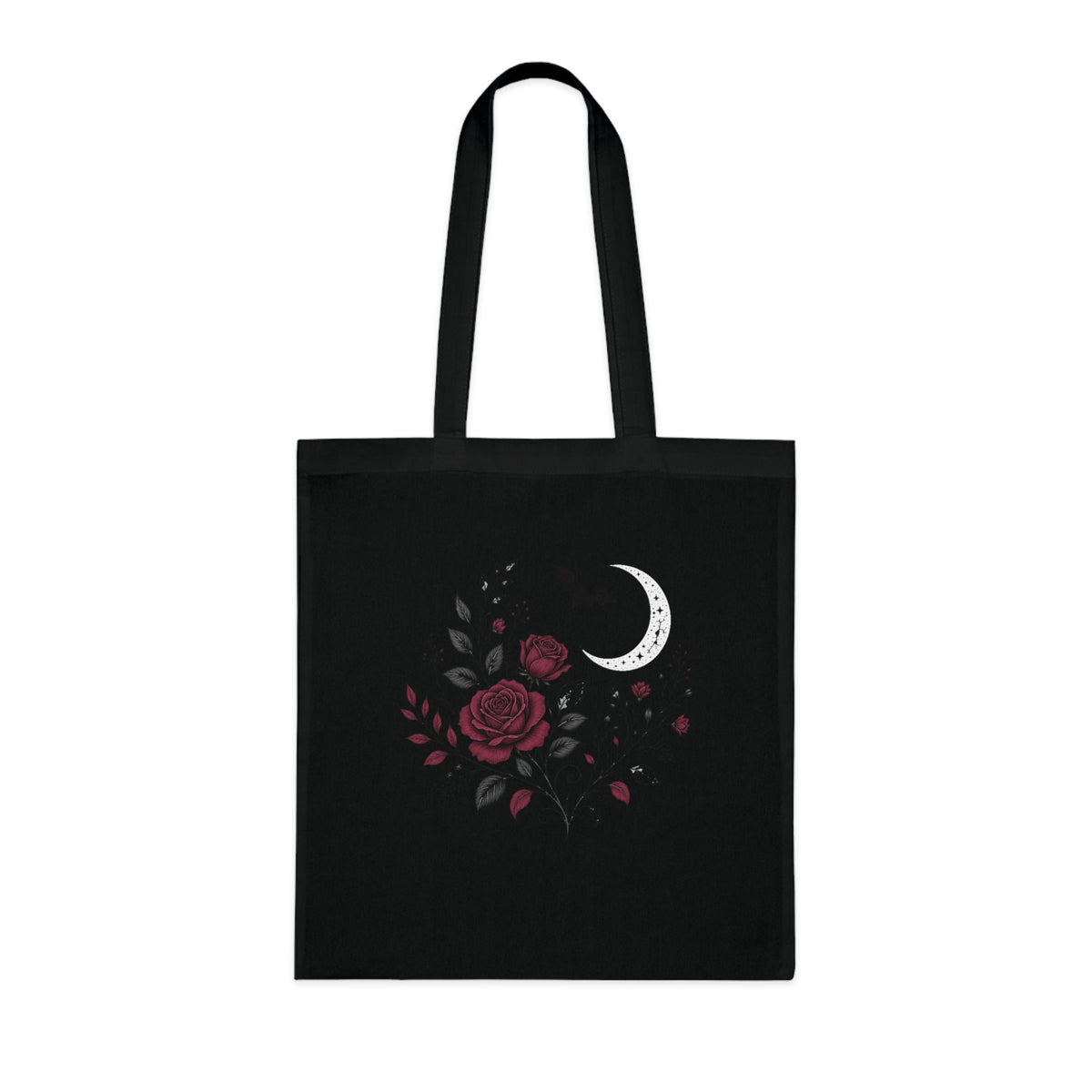 Gothic Rose Moon Halloween Tote