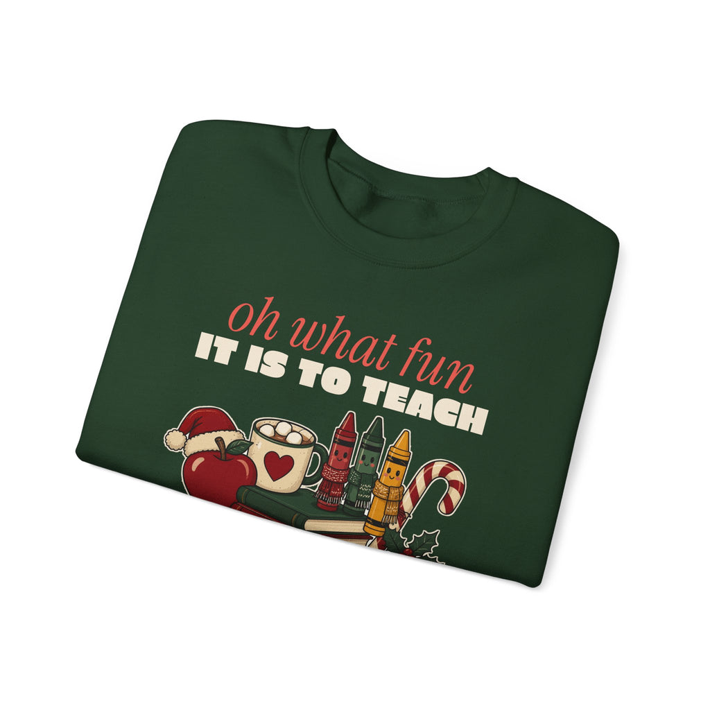 Oh What Fun It Is to Teach Teacher Christmas Sweatshirt, Teacher Christmas Gift