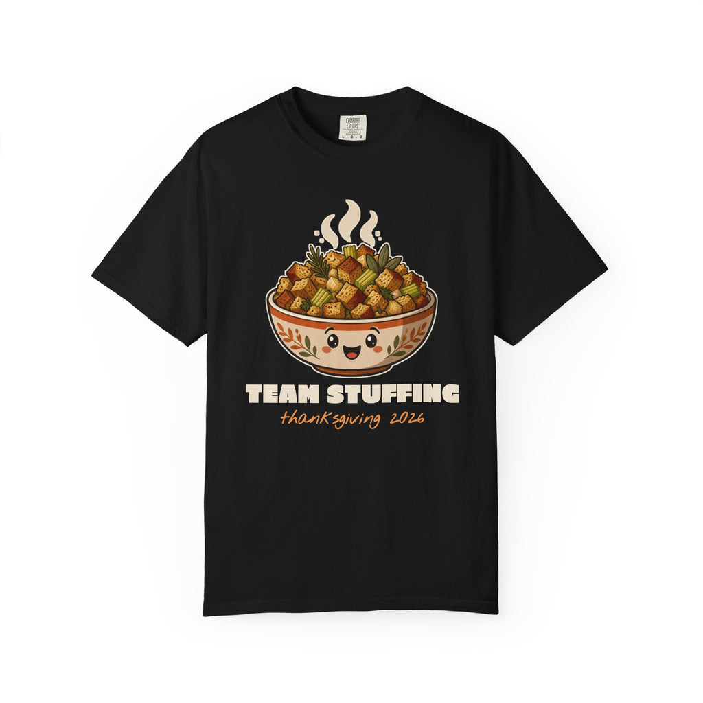 Team Stuffing Thanksgiving Family Matching Comfort Colors Tee, Funny Thanksgiving Shirt