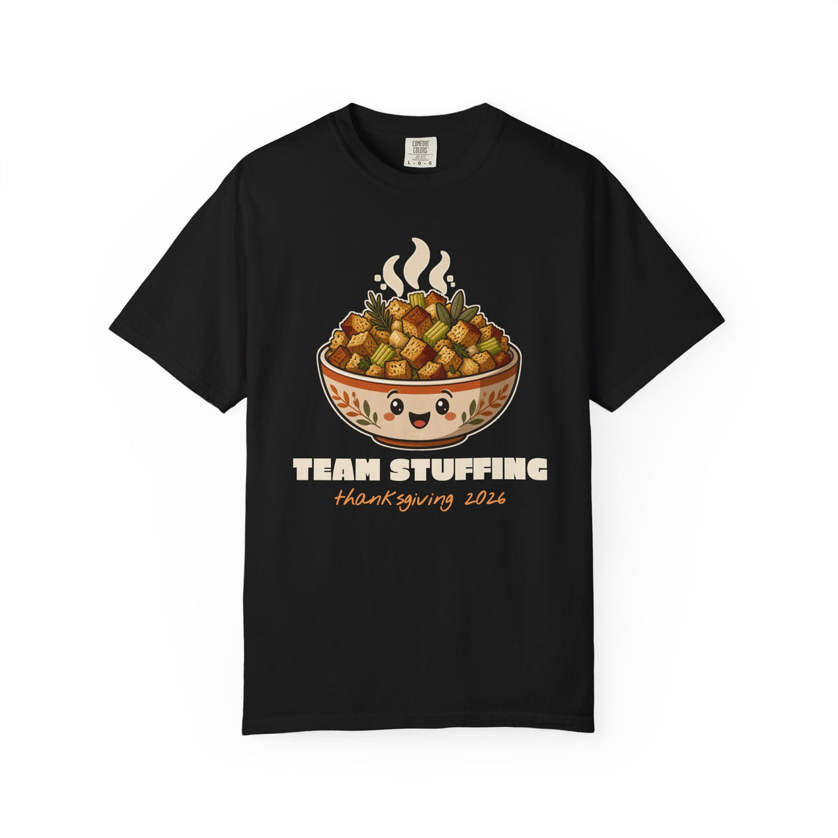 Team Stuffing Thanksgiving Family Matching Comfort Colors Tee, Funny Thanksgiving Shirt