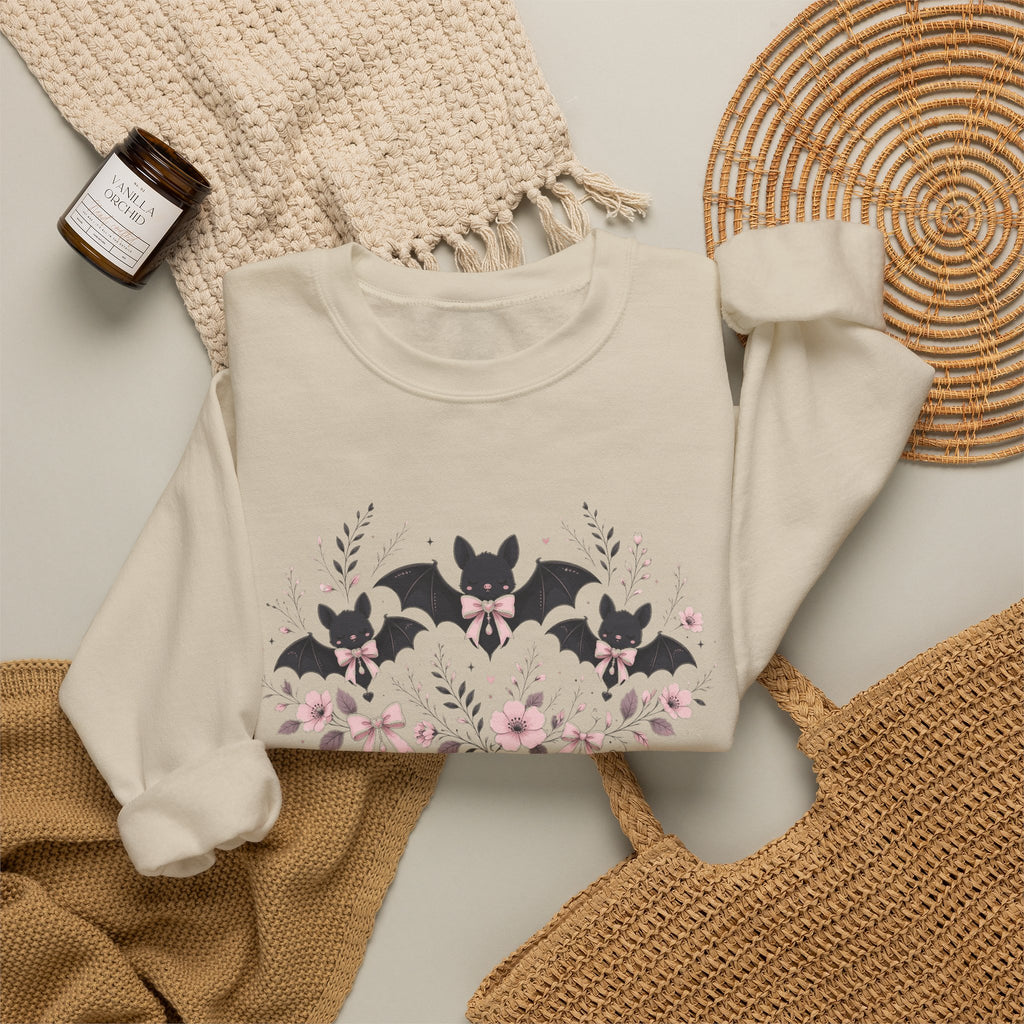 Coquette Bats Halloween Sweatshirt
