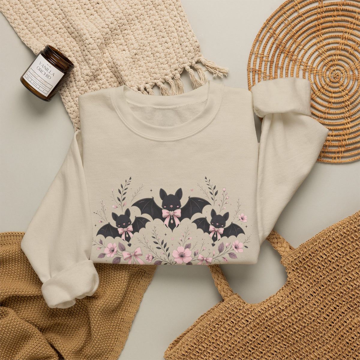 Coquette Bats Halloween Sweatshirt