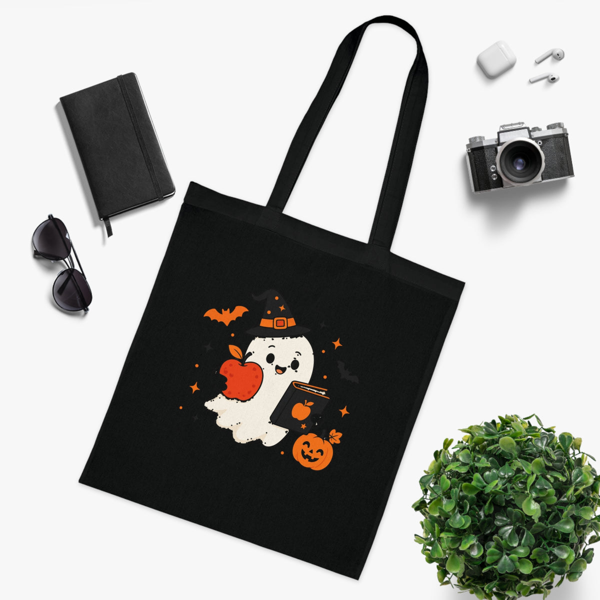 Teacher Ghost Halloween Tote