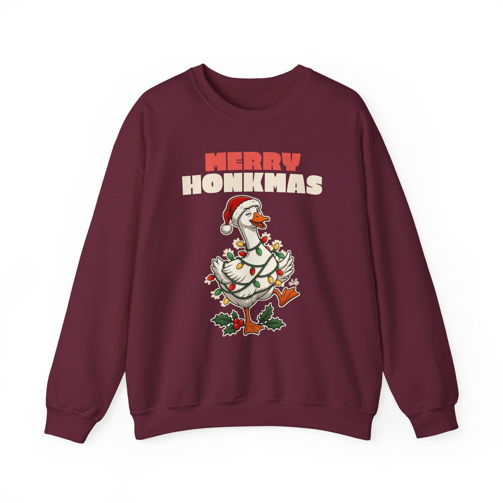 Merry Honkmas Funny Christmas Goose Sweatshirt, Funny Christmas Gift