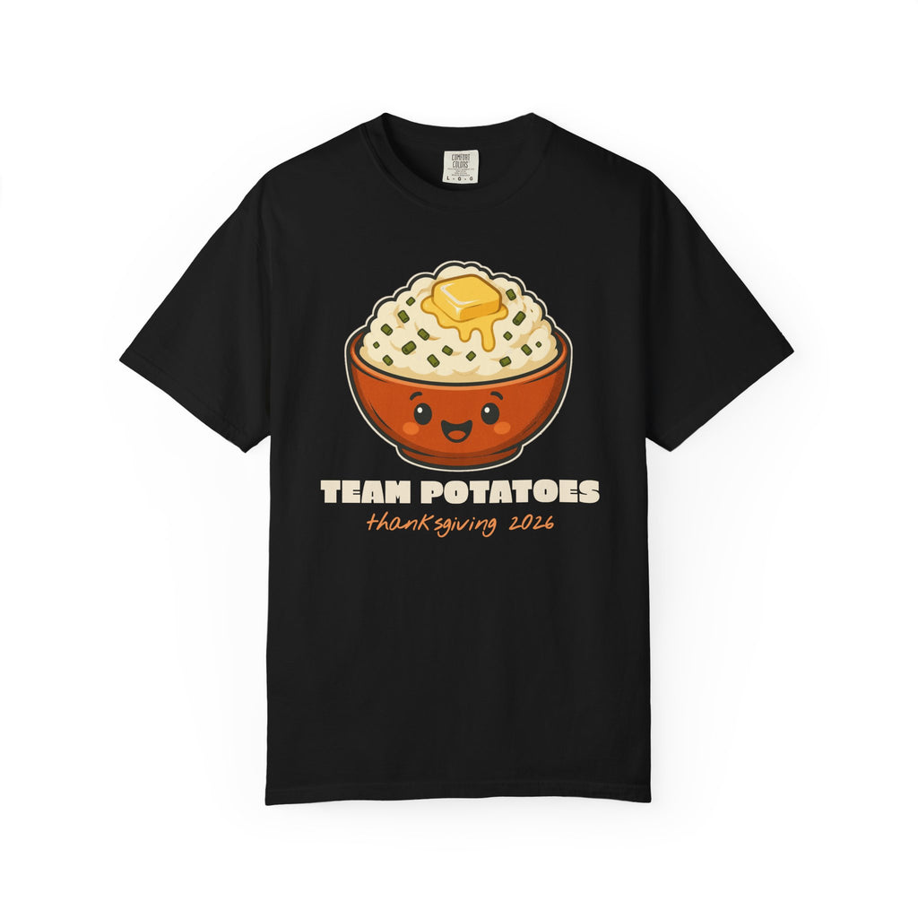 Team Potatoes Thanksgiving Family Matching Comfort Colors Tee, Funny Thanksgiving Shirt