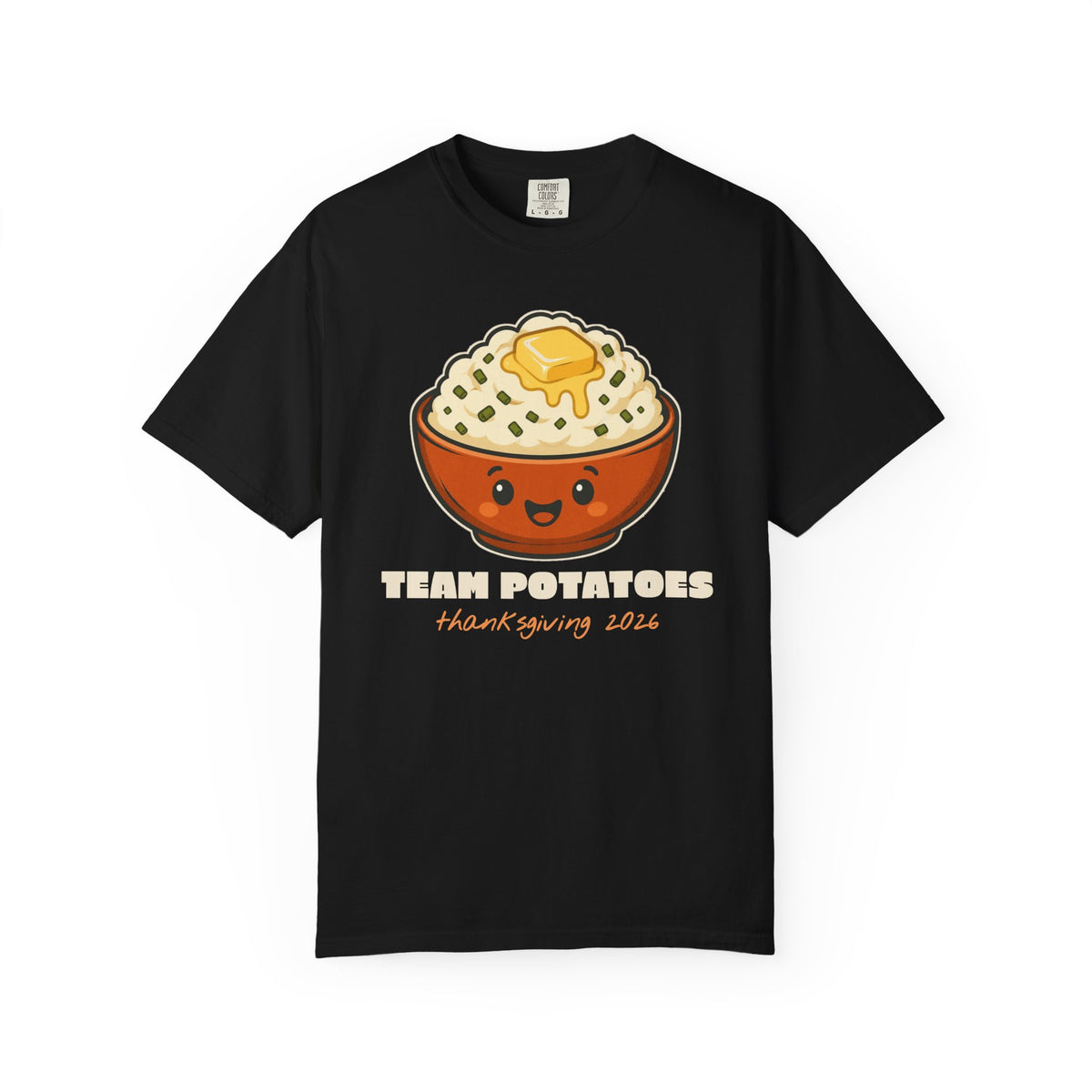 Team Potatoes Thanksgiving Family Matching Comfort Colors Tee, Funny Thanksgiving Shirt