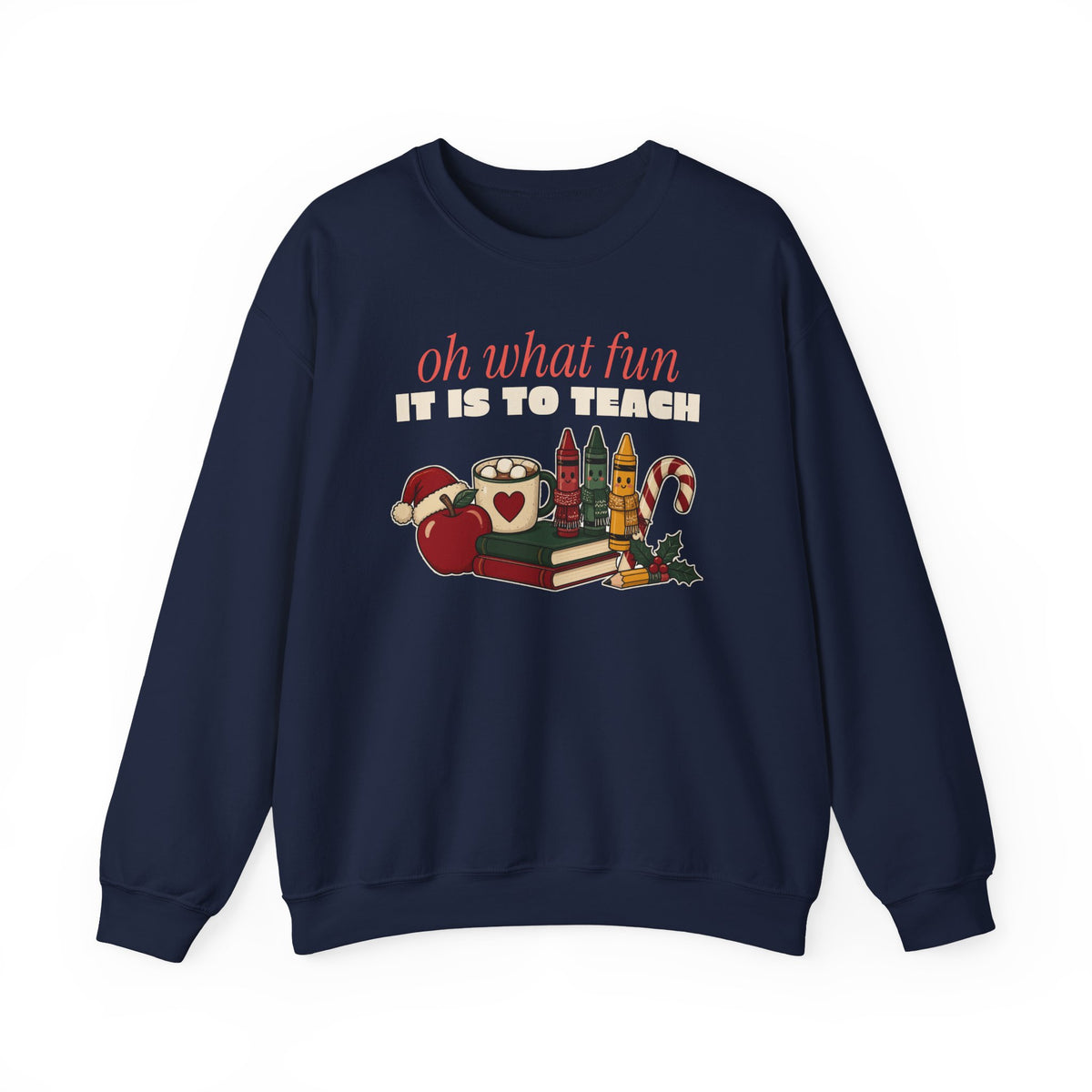 Oh What Fun It Is to Teach Teacher Christmas Sweatshirt, Teacher Christmas Gift