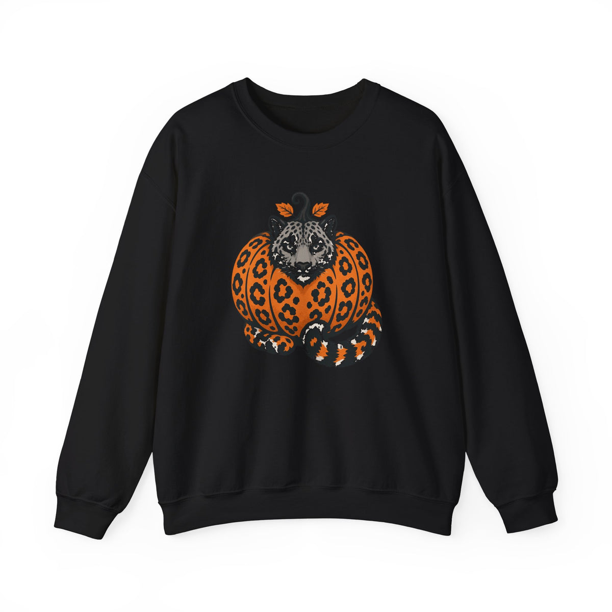 Snow Leopard Pumpkin Halloween Sweatshirt