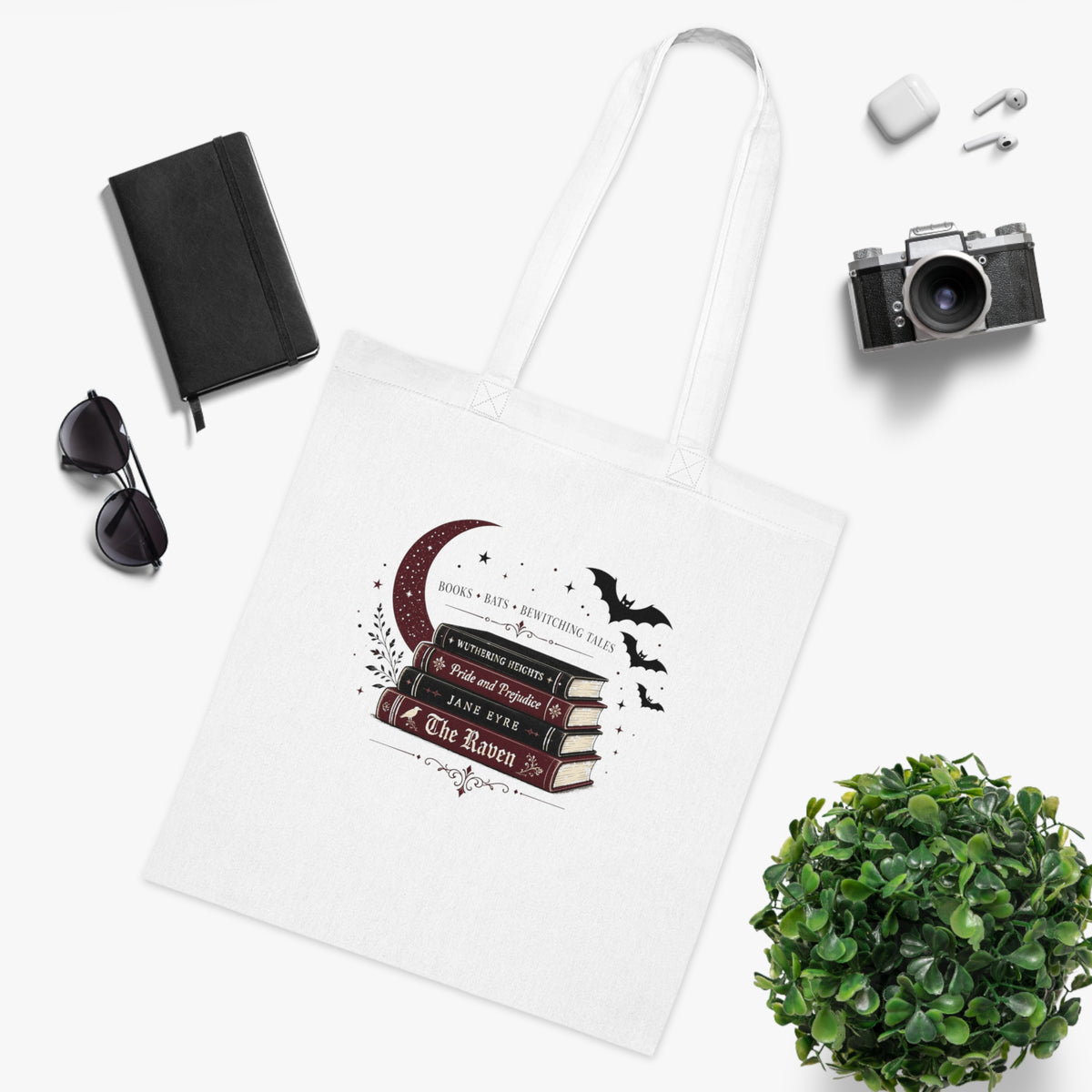Bookish Spooky Halloween Tote