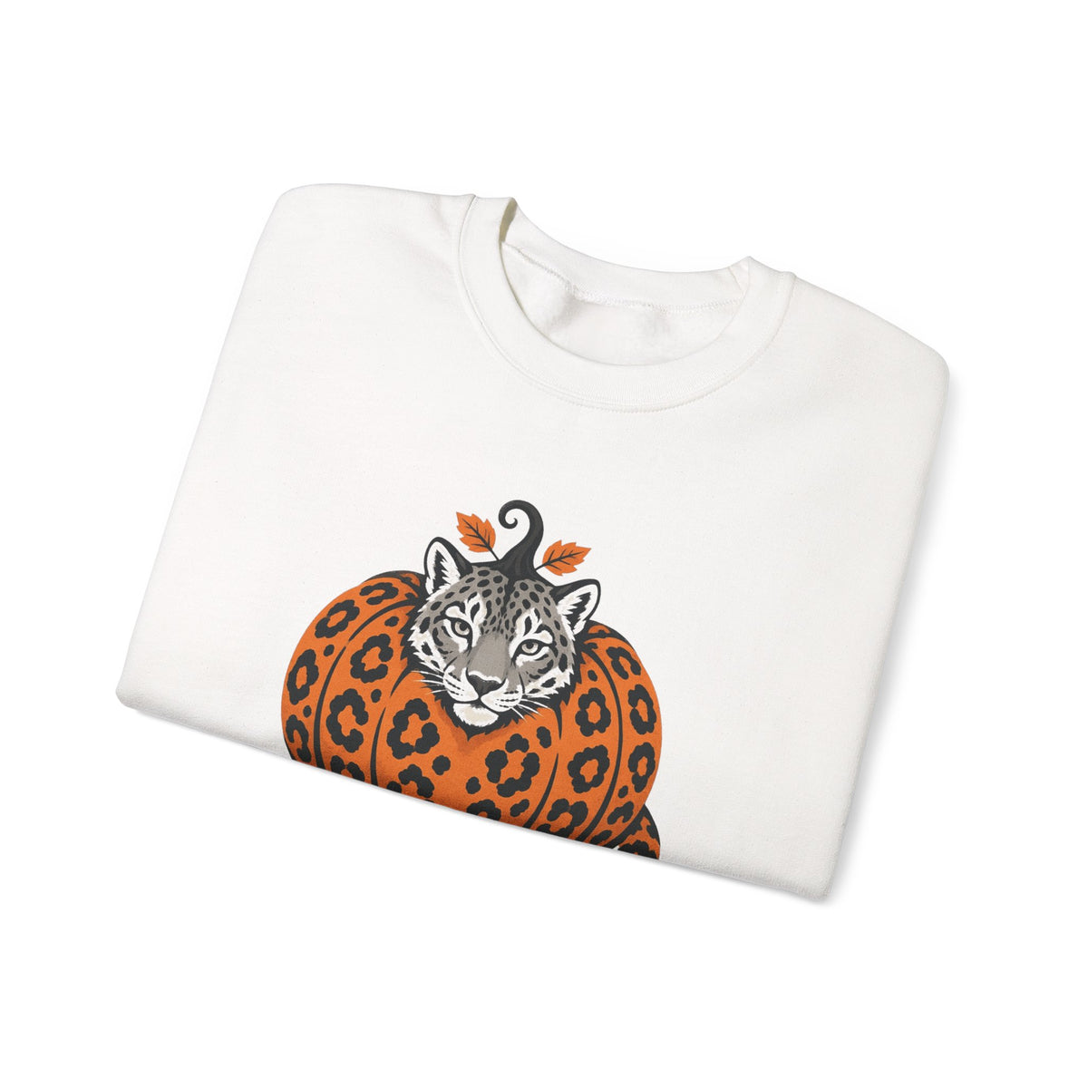 Snow Leopard Pumpkin Halloween Sweatshirt