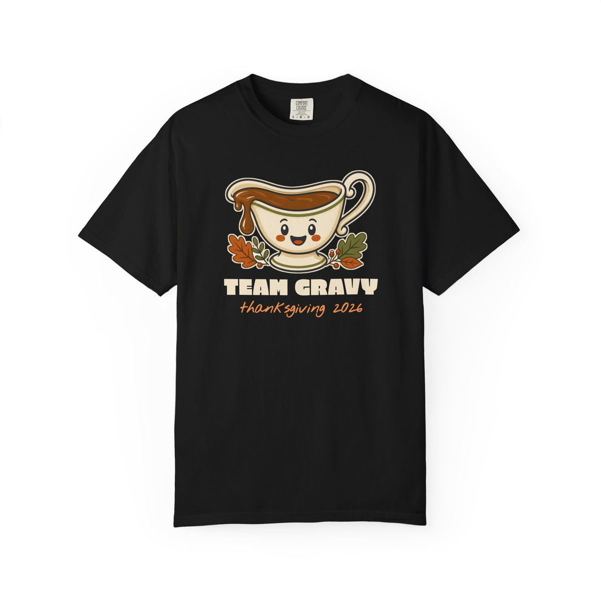 Team Gravy Thanksgiving Family Matching Comfort Colors Tee, Funny Thanksgiving Shirt