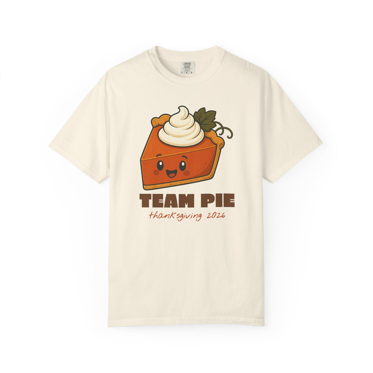 Team Pie Thanksgiving Family Matching Comfort Colors Tee, Funny Thanksgiving Shirt
