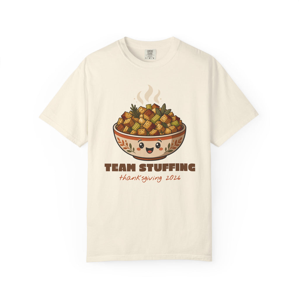 Team Stuffing Thanksgiving Family Matching Comfort Colors Tee, Funny Thanksgiving Shirt