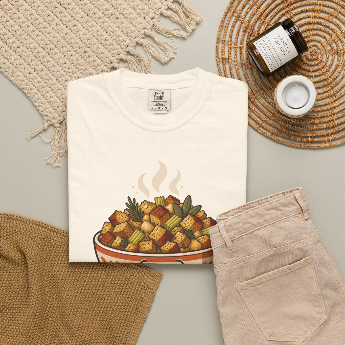 Team Stuffing Thanksgiving Family Matching Comfort Colors Tee, Funny Thanksgiving Shirt