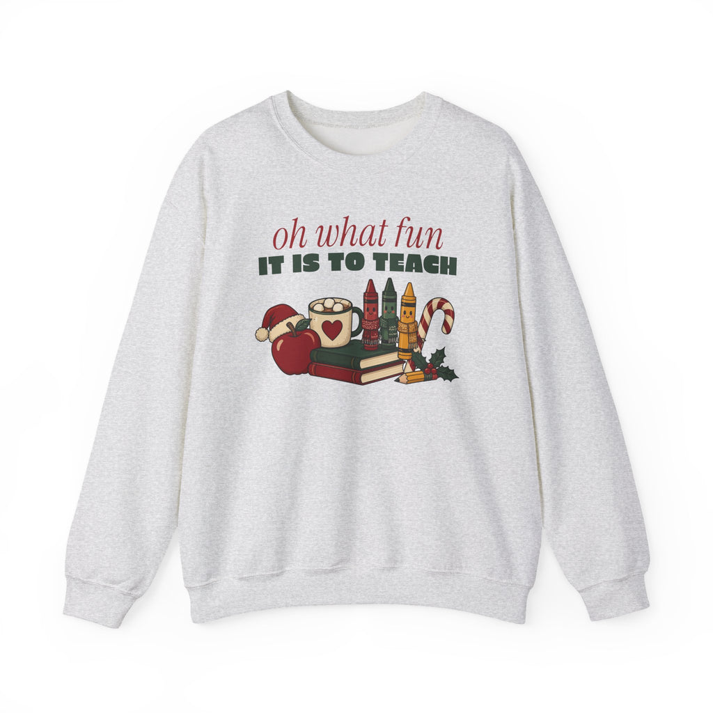 Oh What Fun It Is to Teach Teacher Christmas Sweatshirt, Teacher Christmas Gift