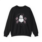 Vintage Ghost Florals Halloween Sweatshirt
