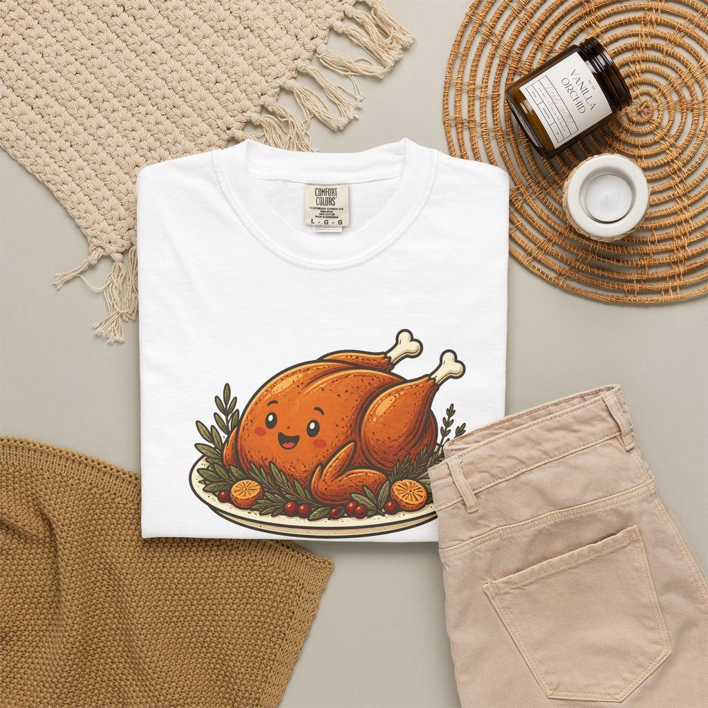Team Turkey Thanksgiving Family Matching Comfort Colors Tee, Funny Thanksgiving Shirt