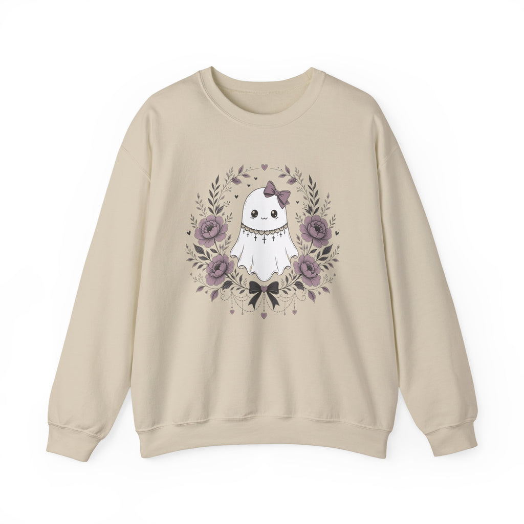 Vintage Ghost Florals Halloween Sweatshirt