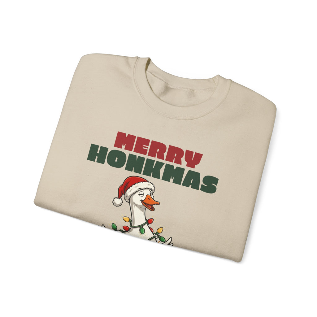 Merry Honkmas Funny Christmas Goose Sweatshirt, Funny Christmas Gift
