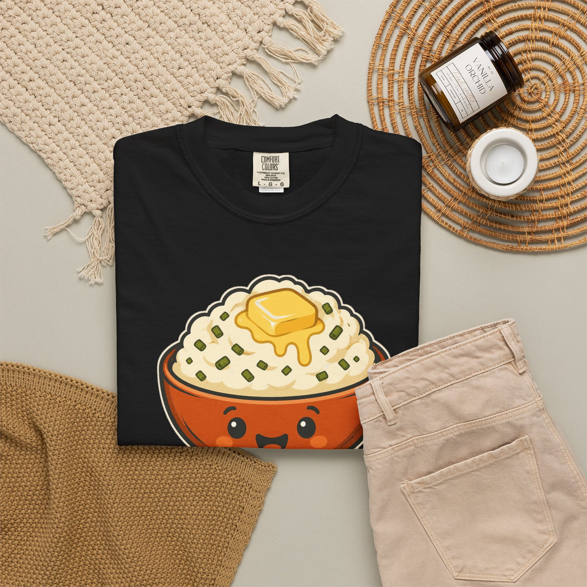Team Potatoes Thanksgiving Family Matching Comfort Colors Tee, Funny Thanksgiving Shirt