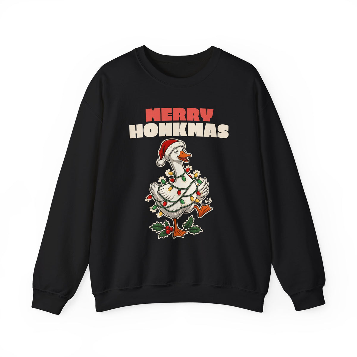 Merry Honkmas Funny Christmas Goose Sweatshirt, Funny Christmas Gift