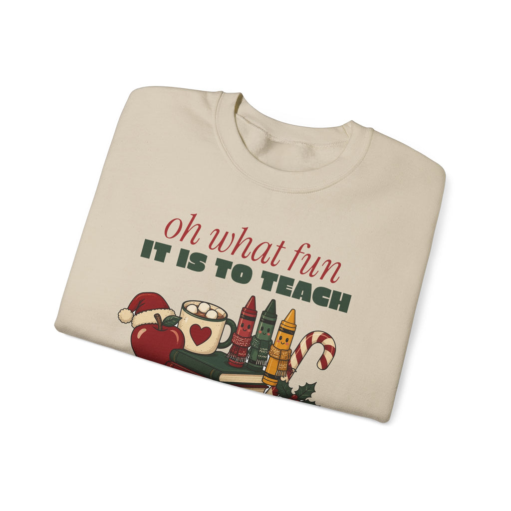 Oh What Fun It Is to Teach Teacher Christmas Sweatshirt, Teacher Christmas Gift