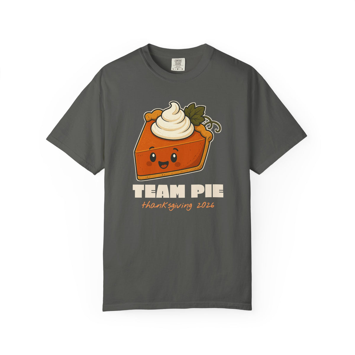 Team Pie Thanksgiving Family Matching Comfort Colors Tee, Funny Thanksgiving Shirt