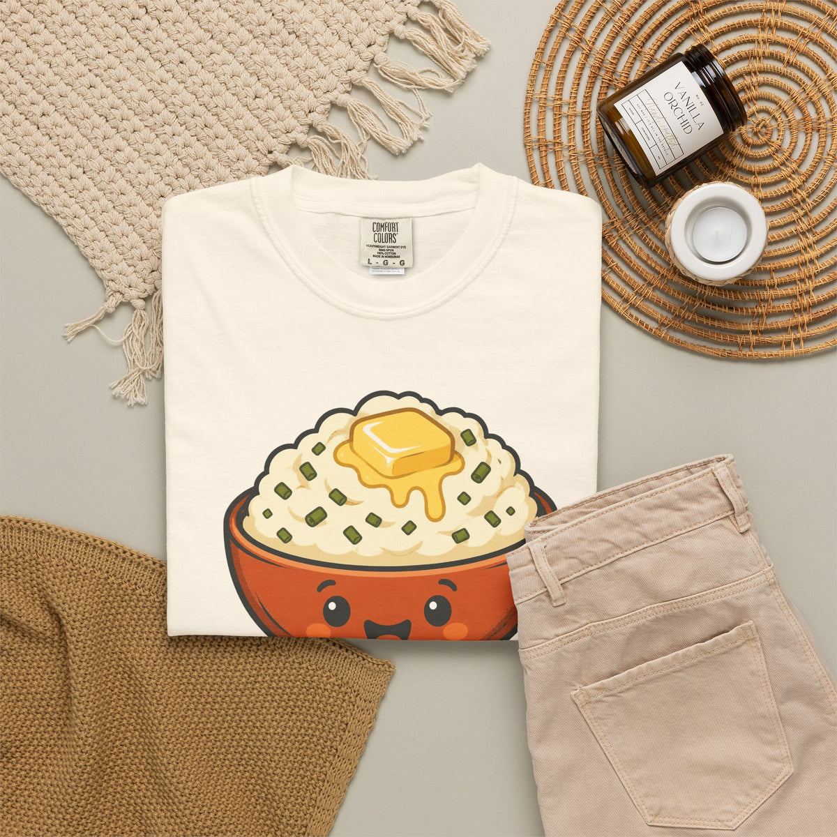 Team Potatoes Thanksgiving Family Matching Comfort Colors Tee, Funny Thanksgiving Shirt