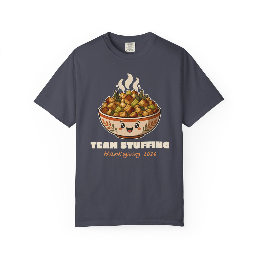 Team Stuffing Thanksgiving Family Matching Comfort Colors Tee, Funny Thanksgiving Shirt
