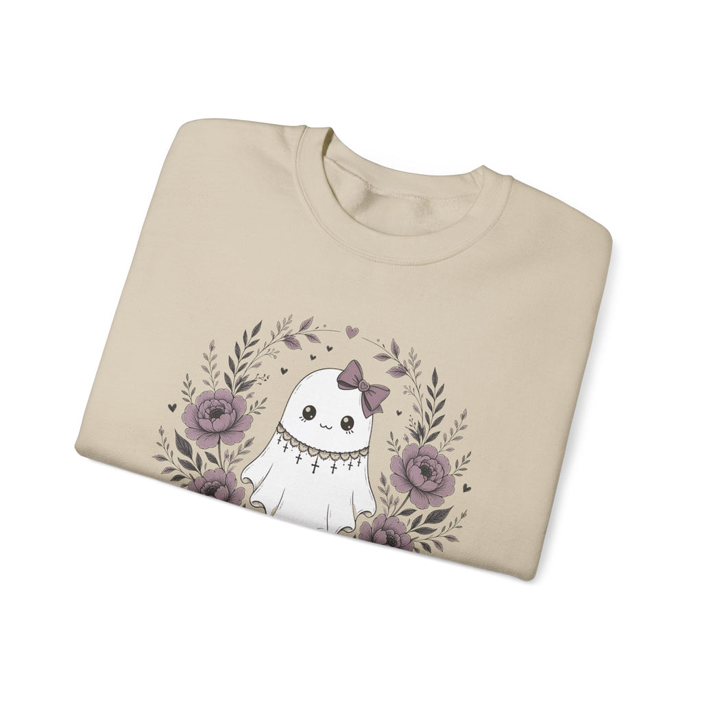 Vintage Ghost Florals Halloween Sweatshirt