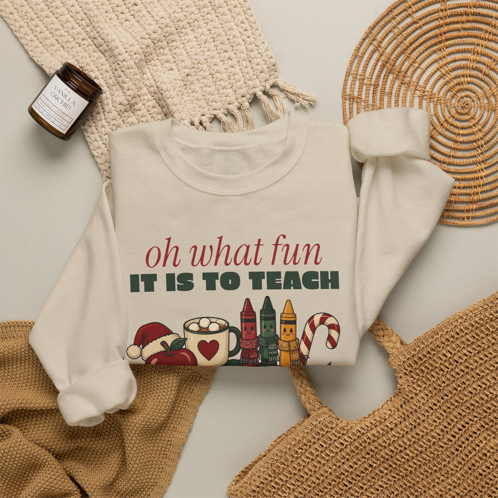 Oh What Fun It Is to Teach Teacher Christmas Sweatshirt, Teacher Christmas Gift