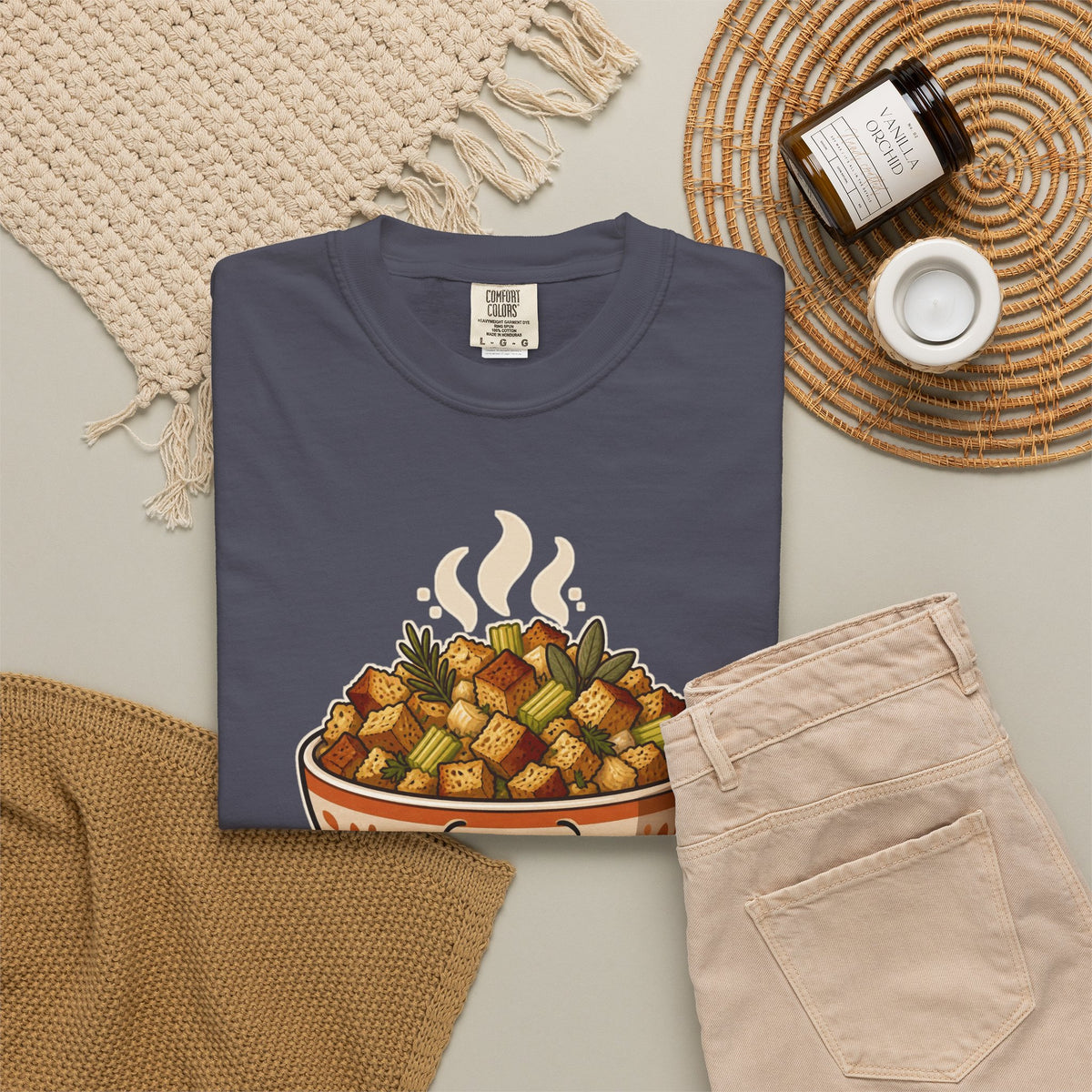 Team Stuffing Thanksgiving Family Matching Comfort Colors Tee, Funny Thanksgiving Shirt