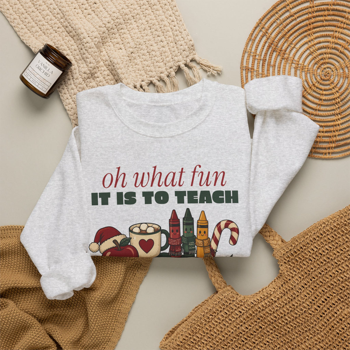 Oh What Fun It Is to Teach Teacher Christmas Sweatshirt, Teacher Christmas Gift