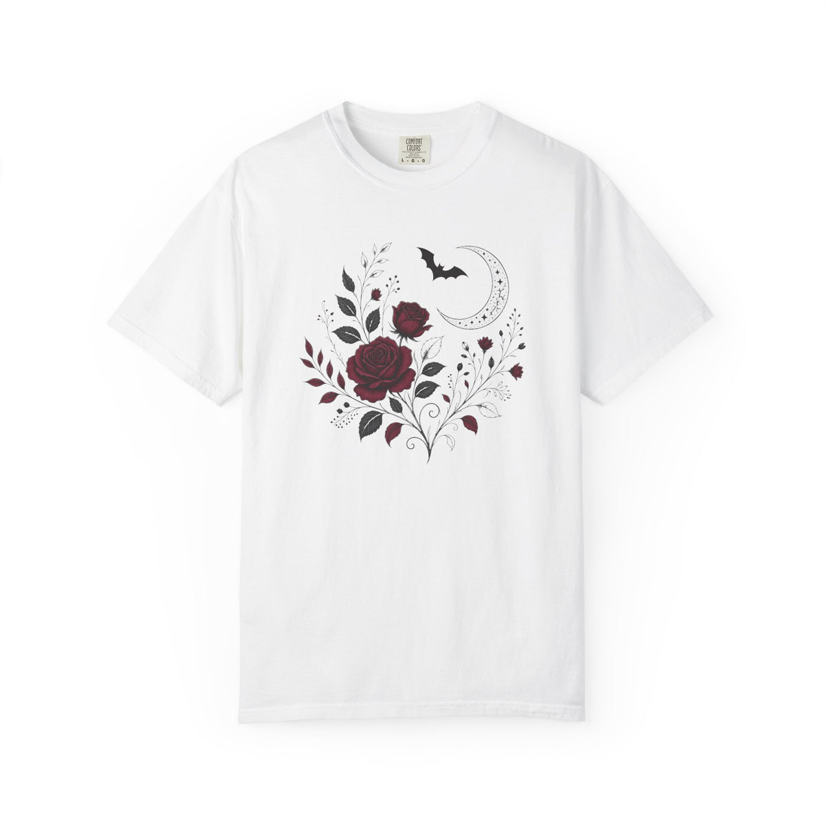 Gothic Rose Moon Halloween Shirt
