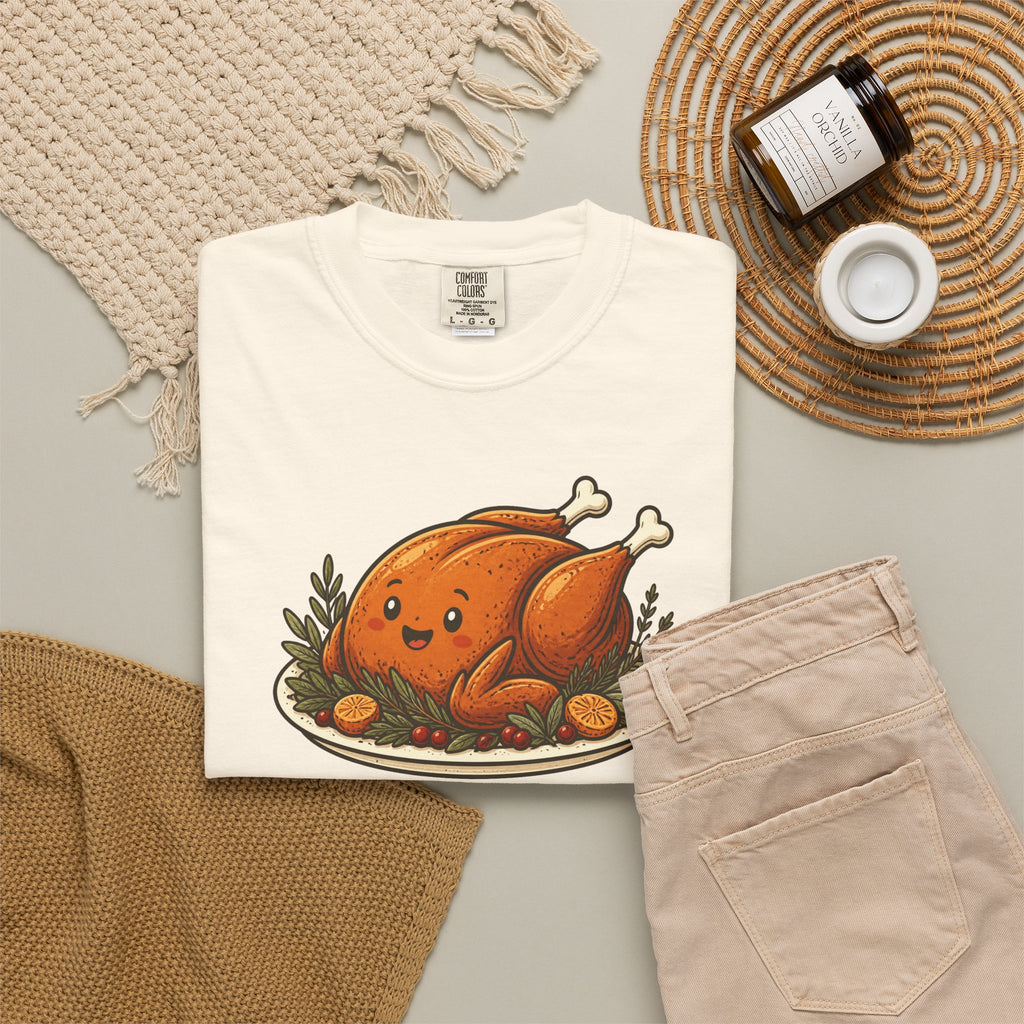 Team Turkey Thanksgiving Family Matching Comfort Colors Tee, Funny Thanksgiving Shirt