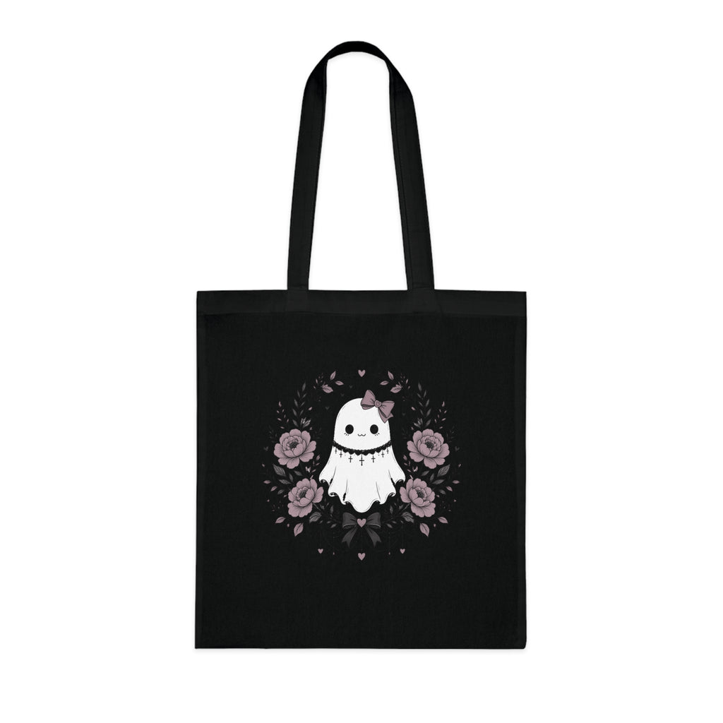 Vintage Ghost Florals Halloween Tote