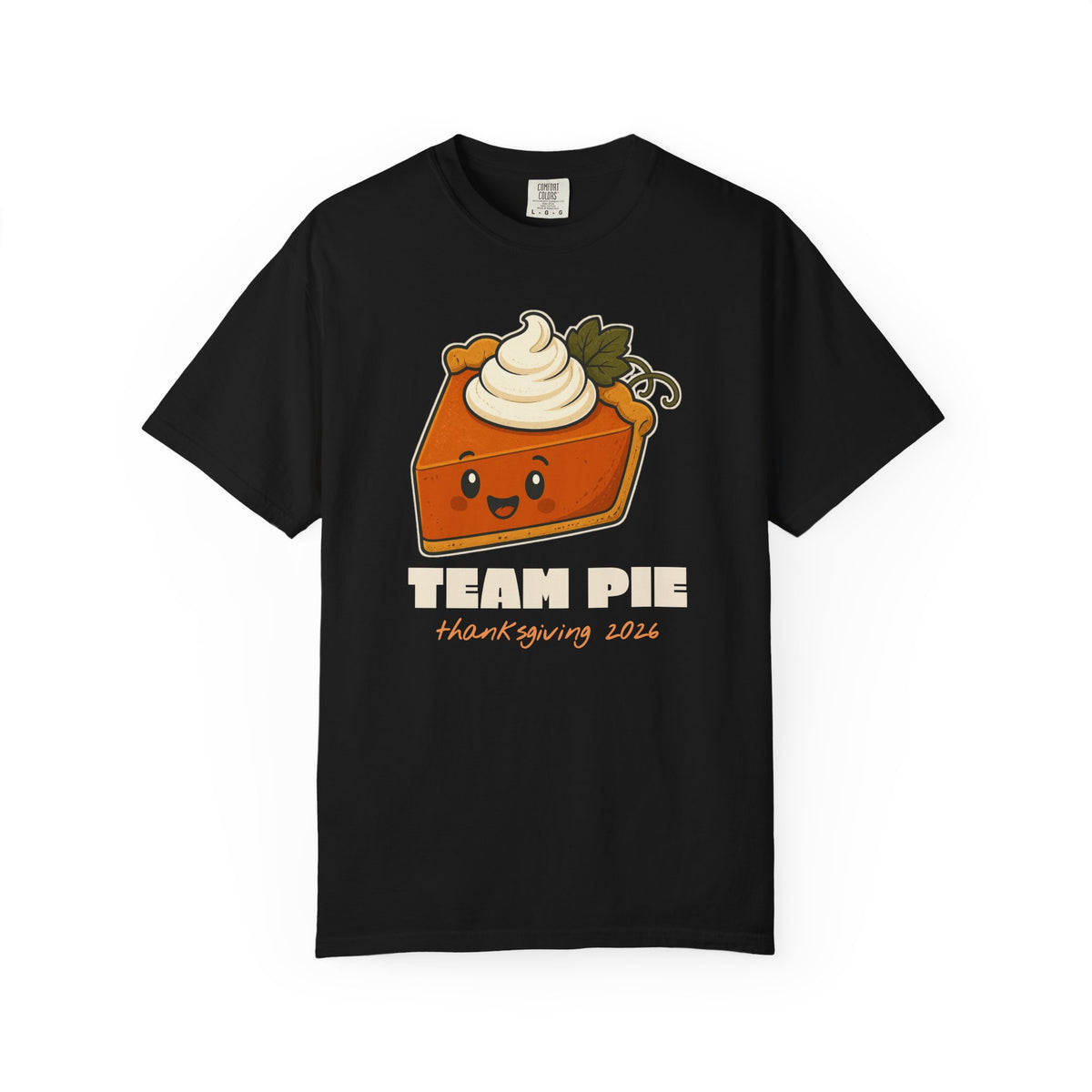 Team Pie Thanksgiving Family Matching Comfort Colors Tee, Funny Thanksgiving Shirt