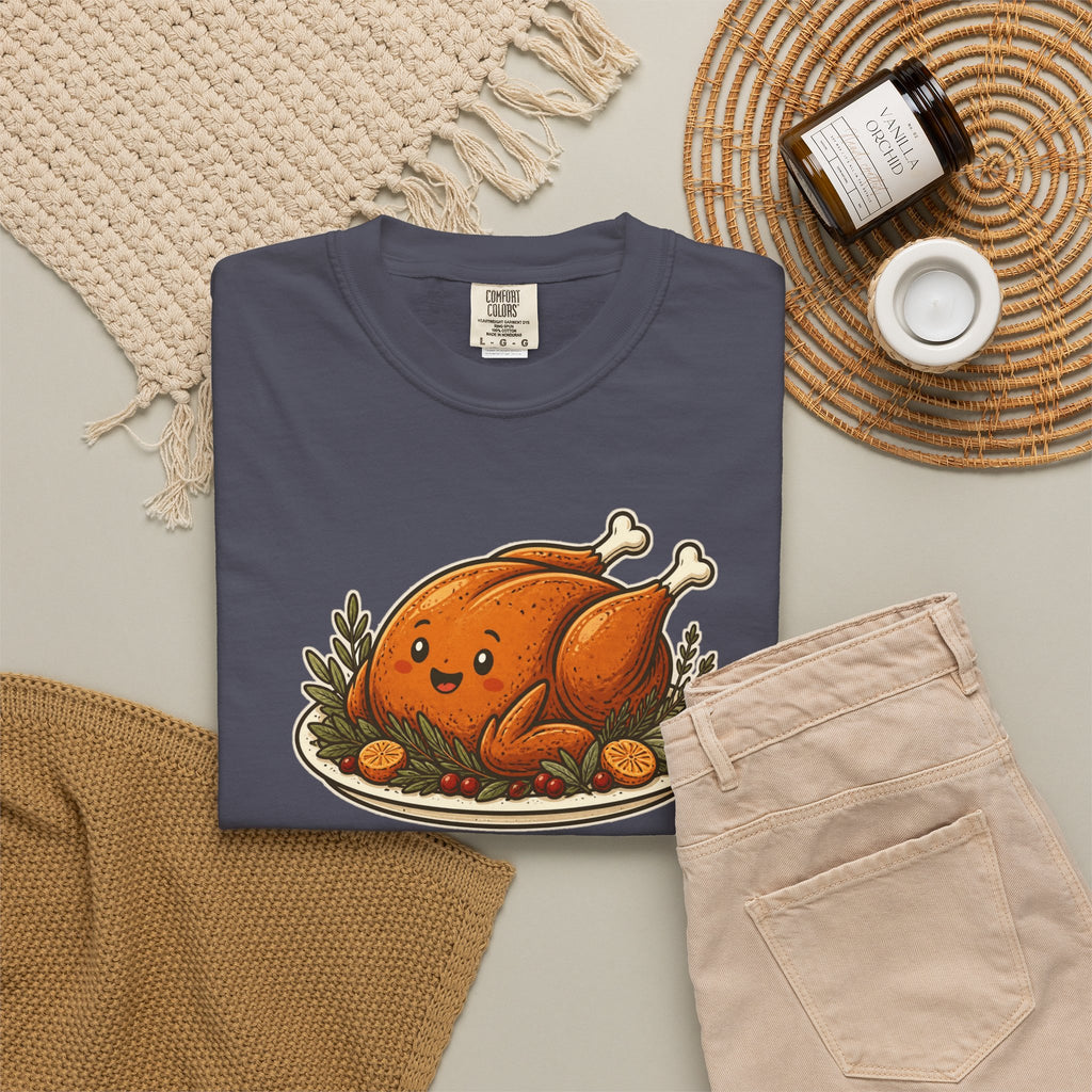 Team Turkey Thanksgiving Family Matching Comfort Colors Tee, Funny Thanksgiving Shirt