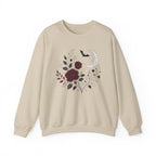 Gothic Rose Moon Halloween Sweatshirt