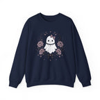 Vintage Ghost Florals Halloween Sweatshirt