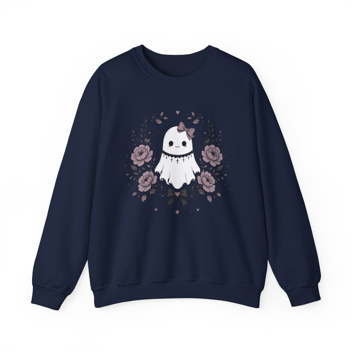 Vintage Ghost Florals Halloween Sweatshirt