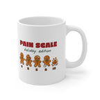 Gingerbread Pain Scale Holiday Edition Nurse Christmas Mug 11oz, Funny Nurse Gift