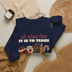 Oh What Fun It Is to Teach Teacher Christmas Sweatshirt, Teacher Christmas Gift