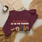 Oh What Fun It Is to Teach Teacher Christmas Sweatshirt, Teacher Christmas Gift
